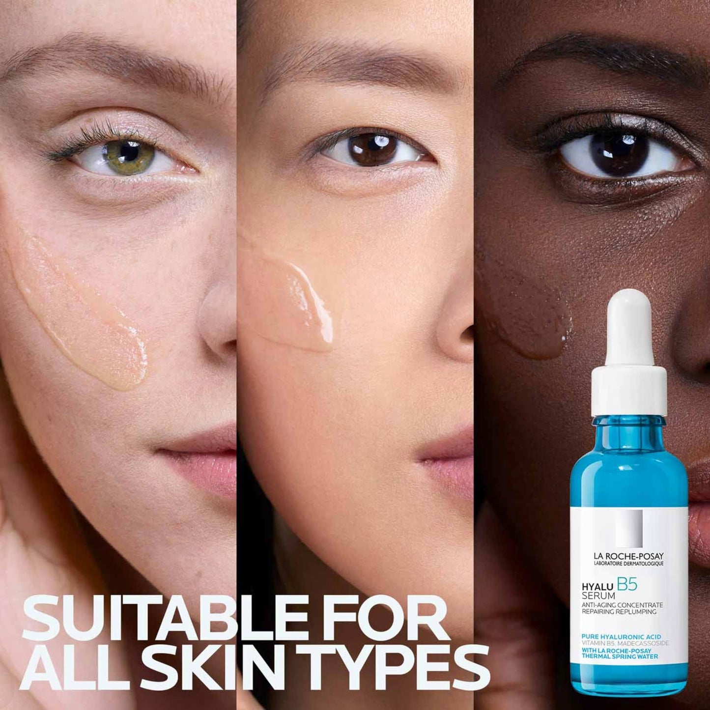 La Roche-Posay Hyalu B5 Suractivated Hyaluronic Acid Serum for Face, Vitamin B5 + Hyaluronic Acid + Glycerin, Hydrating Serum Visibly Plumps Skin, - dailyvitalstore