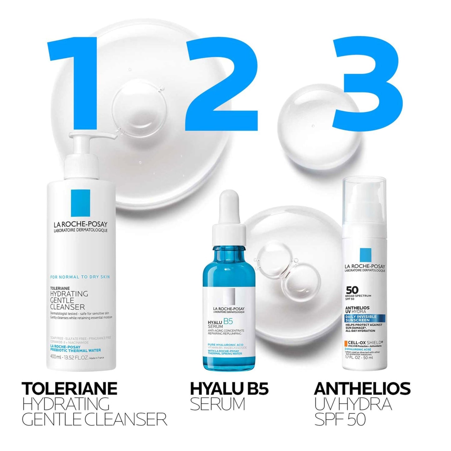 La Roche-Posay Hyalu B5 Suractivated Hyaluronic Acid Serum for Face, Vitamin B5 + Hyaluronic Acid + Glycerin, Hydrating Serum Visibly Plumps Skin, - dailyvitalstore