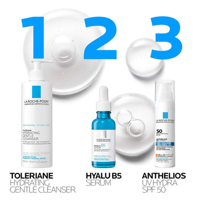 La Roche-Posay Hyalu B5 Suractivated Hyaluronic Acid Serum for Face, Vitamin B5 + Hyaluronic Acid + Glycerin, Hydrating Serum Visibly Plumps Skin, - dailyvitalstore