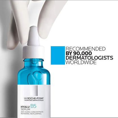 La Roche-Posay Hyalu B5 Suractivated Hyaluronic Acid Serum for Face, Vitamin B5 + Hyaluronic Acid + Glycerin, Hydrating Serum Visibly Plumps Skin, - dailyvitalstore