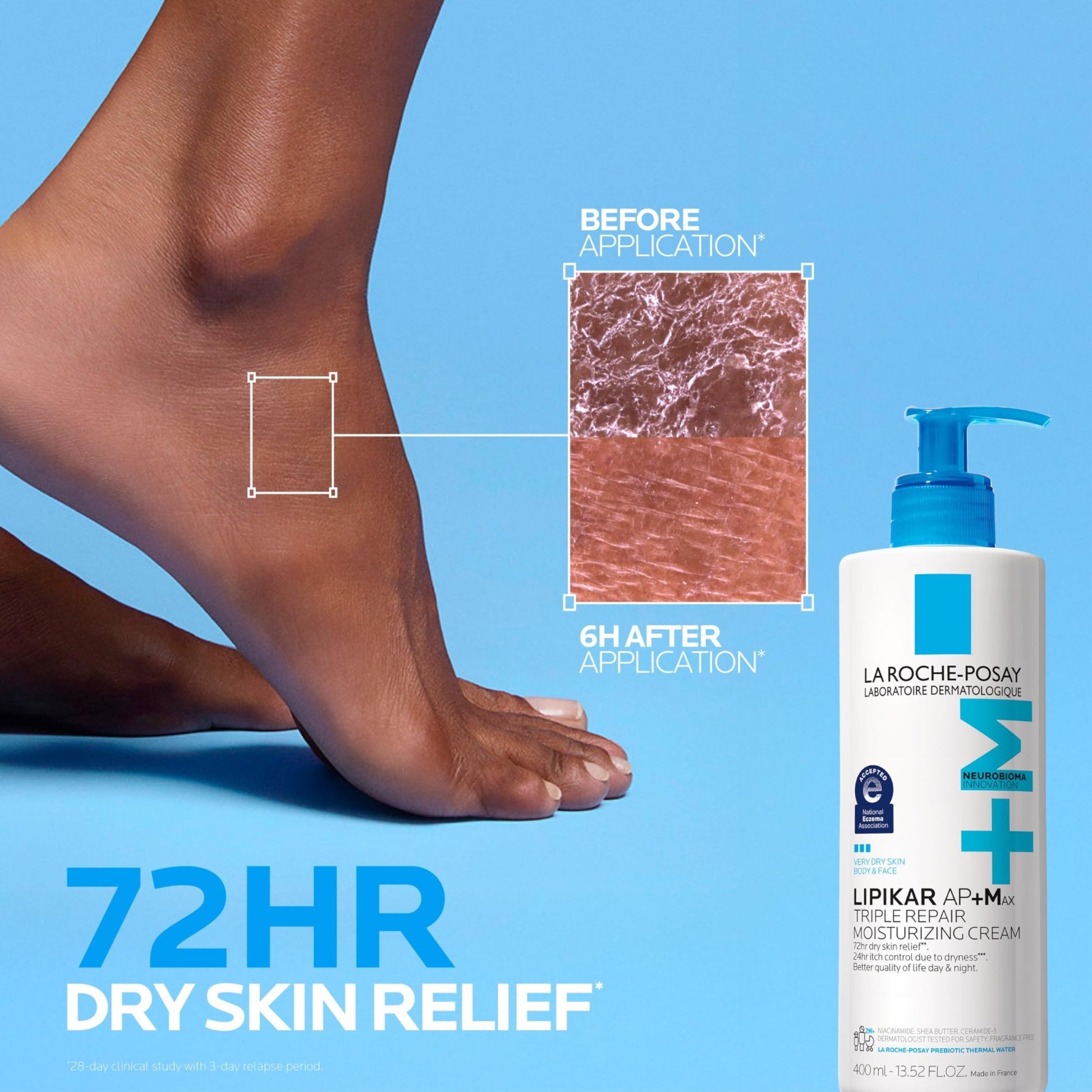 La Roche-Posay Lipikar AP+MAX Triple Repair Moisturizing Body Cream | Face & Body Lotion for Dry Skin with Shea Butter & Niacinamide | Gentle Moisturizer for Very Dry - dailyvitalstore