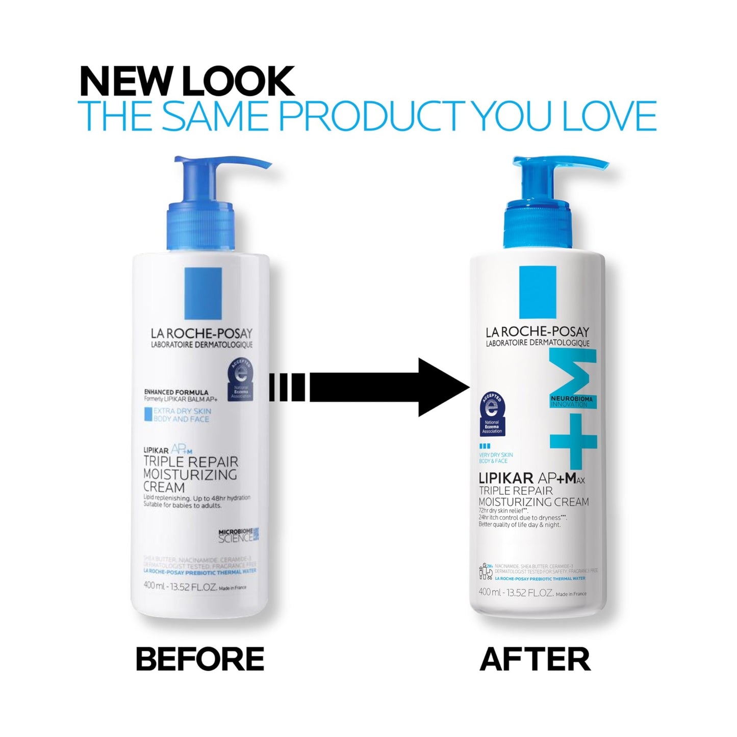La Roche-Posay Lipikar AP+MAX Triple Repair Moisturizing Body Cream | Face & Body Lotion for Dry Skin with Shea Butter & Niacinamide | Gentle Moisturizer for Very Dry - dailyvitalstore