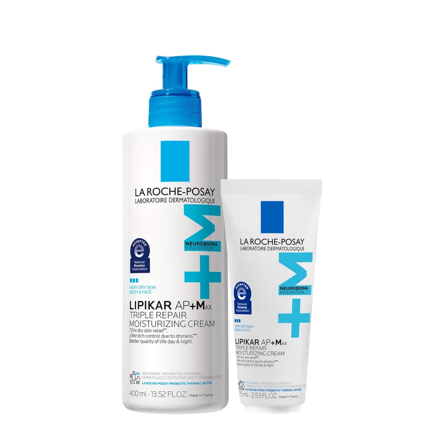 La Roche-Posay Lipikar AP+MAX Triple Repair Moisturizing Body Cream | Face & Body Lotion for Dry Skin with Shea Butter & Niacinamide | Gentle Moisturizer for Very Dry - dailyvitalstore
