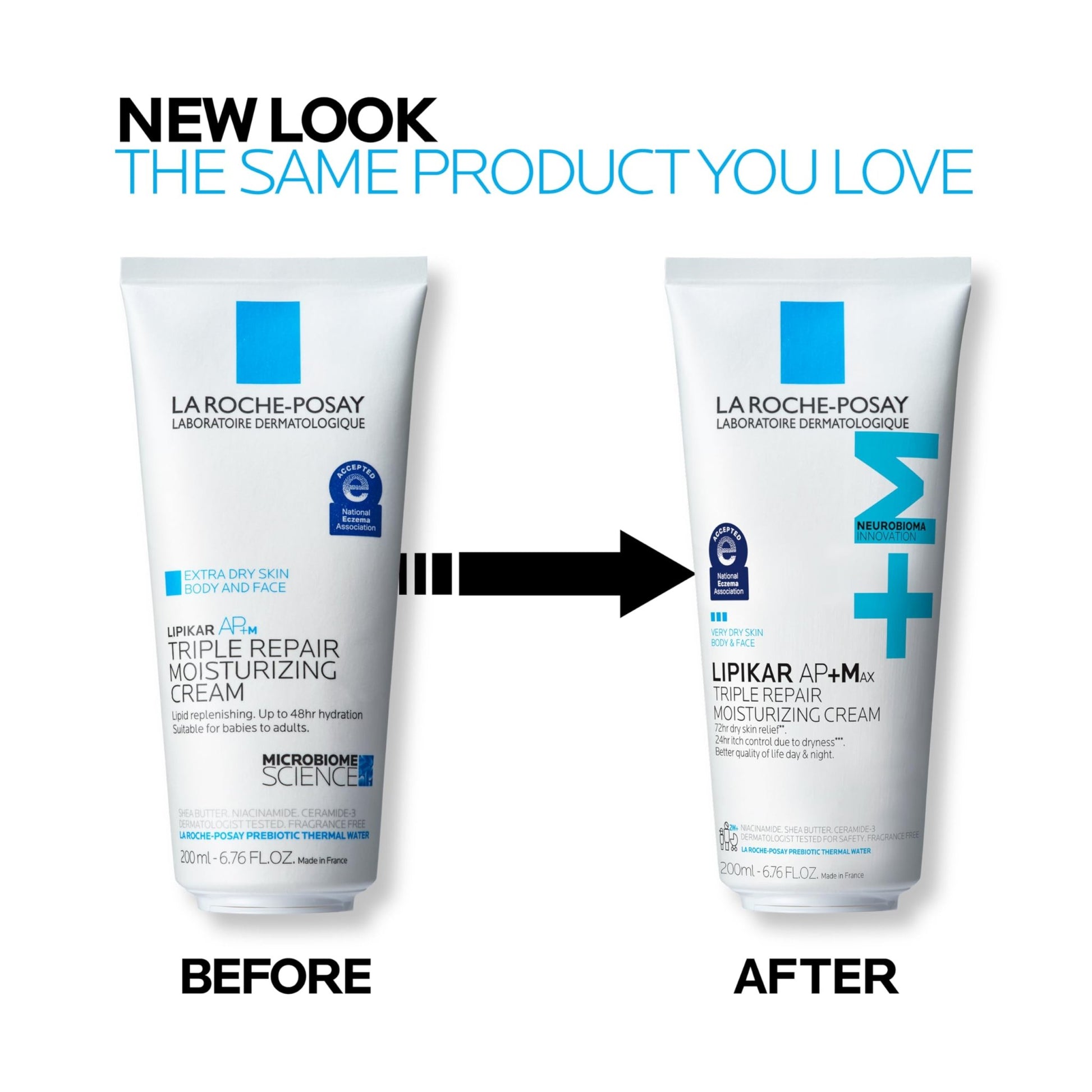 La Roche-Posay Lipikar AP+MAX Triple Repair Moisturizing Body Cream | Face & Body Lotion for Dry Skin with Shea Butter & Niacinamide | Gentle Moisturizer for Very Dry, Rough & Sensitive Skin, 200ml - dailyvitalstore