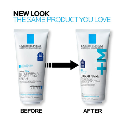 La Roche-Posay Lipikar AP+MAX Triple Repair Moisturizing Body Cream | Face & Body Lotion for Dry Skin with Shea Butter & Niacinamide | Gentle Moisturizer for Very Dry, Rough & Sensitive Skin, 200ml - dailyvitalstore