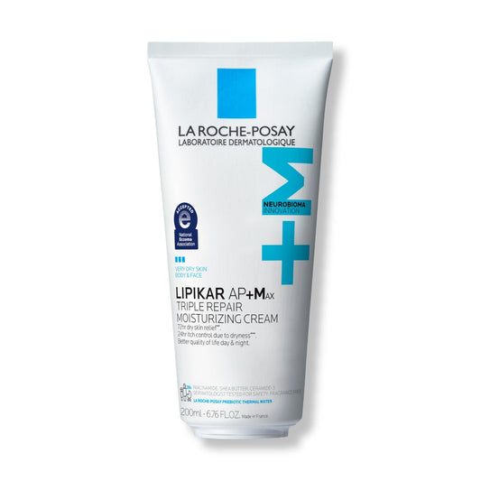 La Roche-Posay Lipikar AP+MAX Triple Repair Moisturizing Body Cream | Face & Body Lotion for Dry Skin with Shea Butter & Niacinamide | Gentle Moisturizer for Very Dry, Rough & Sensitive Skin, 200ml - dailyvitalstore