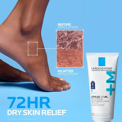 La Roche-Posay Lipikar AP+MAX Triple Repair Moisturizing Body Cream | Face & Body Lotion for Dry Skin with Shea Butter & Niacinamide | Gentle Moisturizer for Very Dry, Rough & Sensitive Skin, 200ml - dailyvitalstore