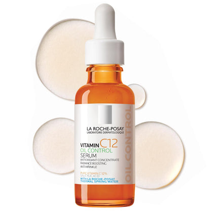 La Roche-Posay Pure 12% Vitamin C Oil Control Serum For Face With Hyaluronic Acid & Salicylic Acid, Hydrating Face Serum for Oily - dailyvitalstore