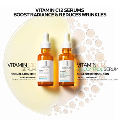 La Roche-Posay Pure 12% Vitamin C Oil Control Serum For Face With Hyaluronic Acid & Salicylic Acid, Hydrating Face Serum for Oily - dailyvitalstore