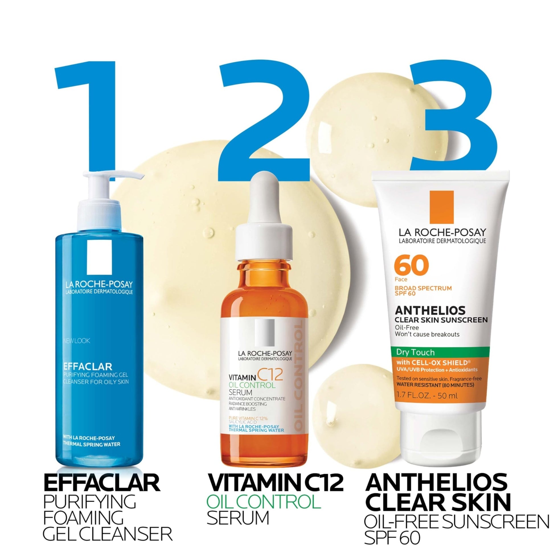 La Roche-Posay Pure 12% Vitamin C Oil Control Serum For Face With Hyaluronic Acid & Salicylic Acid, Hydrating Face Serum for Oily - dailyvitalstore