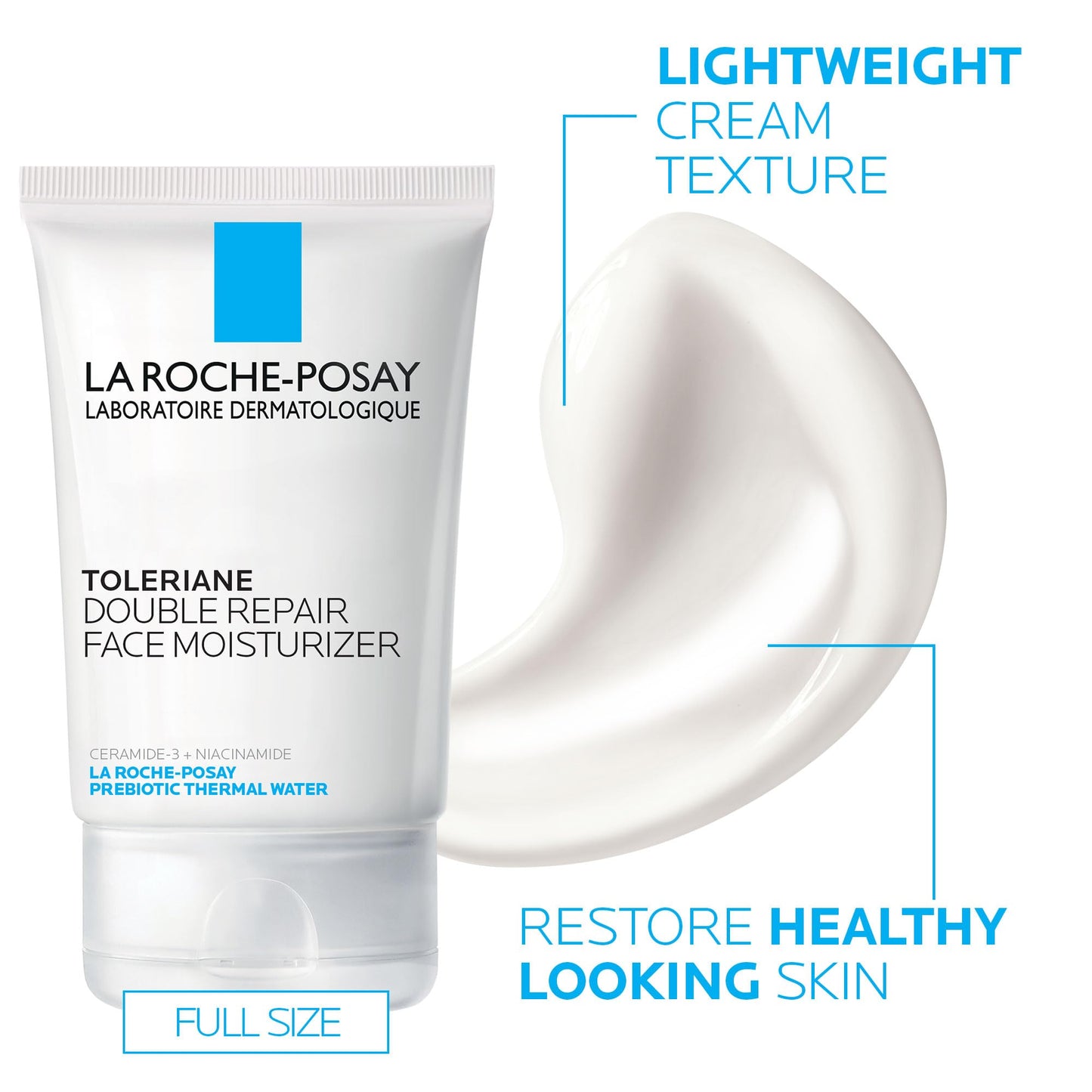 La Roche-Posay Toleraine Skin Care Set, Double Repair Face Moisturizer 100ml & Purifying Foaming Facial Cleanser 50ml, Oil Free Moisturizer & Face Wash For Oily Skin, - dailyvitalstore