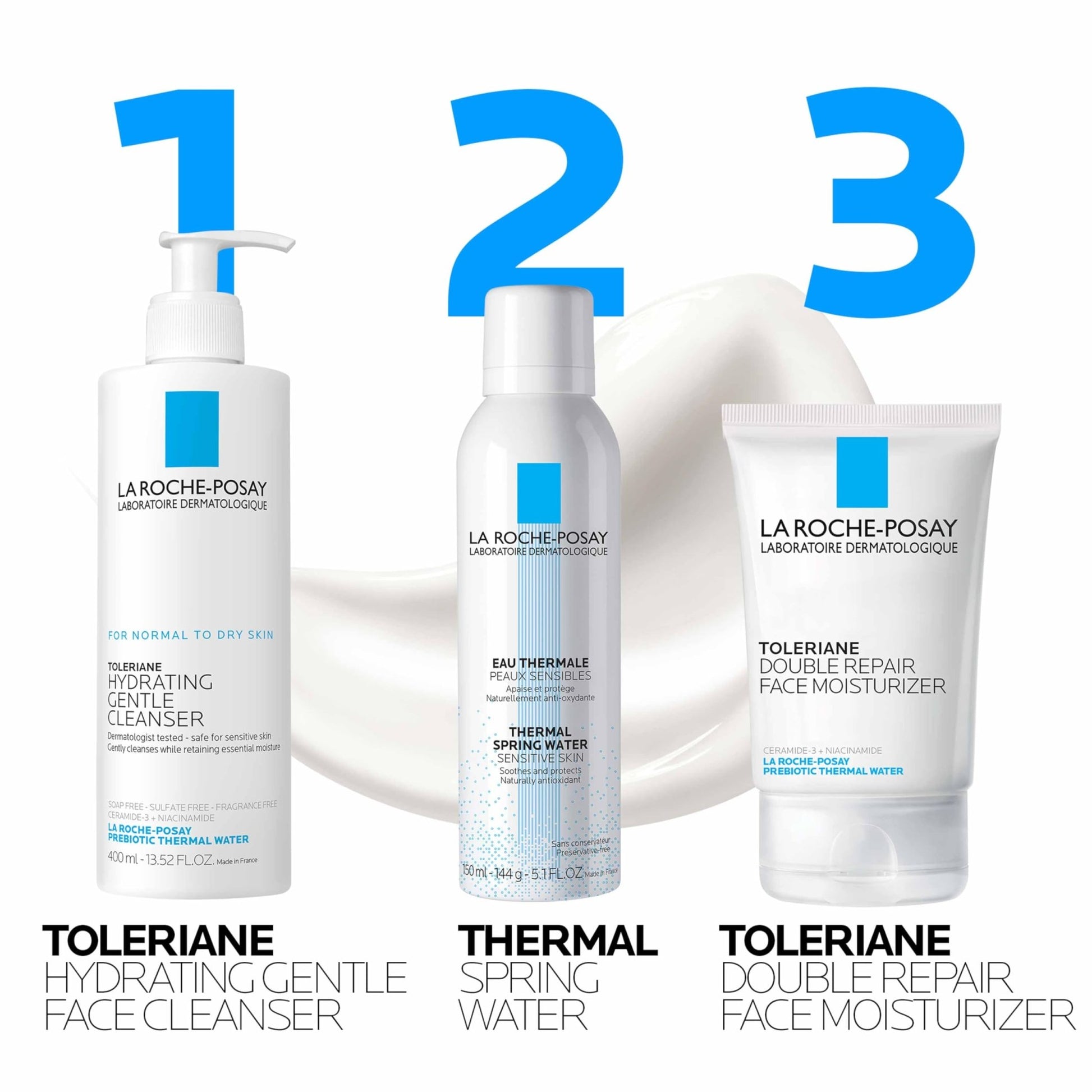 La Roche-Posay Toleriane Double Repair Face Moisturizer,Daily Moisturizer Face Cream with Ceramide and Niacinamide for All Skin Types, - dailyvitalstore