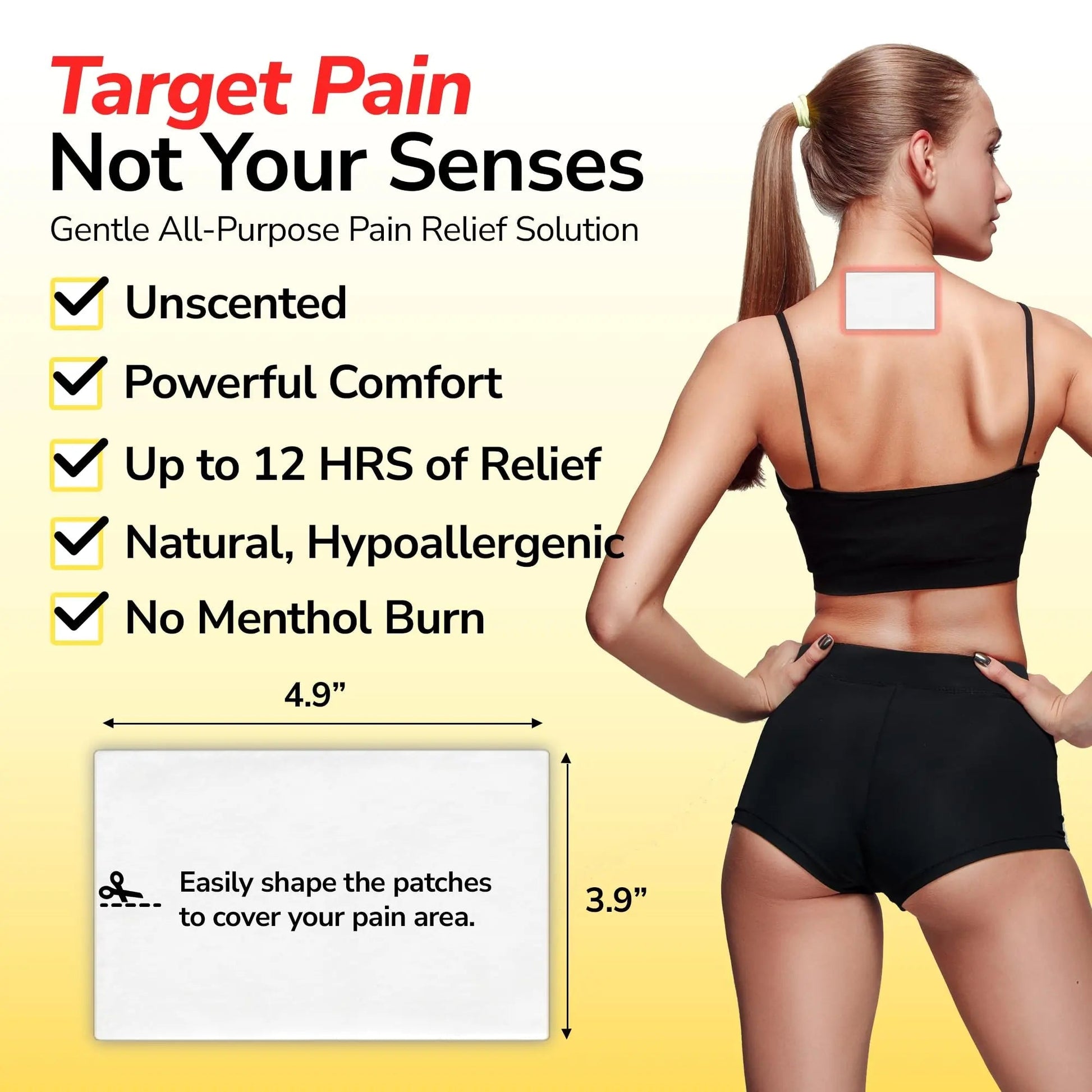 LABOFLEX Arnipatch Natural Arnica Pain Relief Hydrogel Patches – Long Lasting Relief for Muscle Soreness, Swelling, Inflammation, Stiffness & Injury on Back, Knee & Neck (Box, 10, Count) - dailyvitalstore