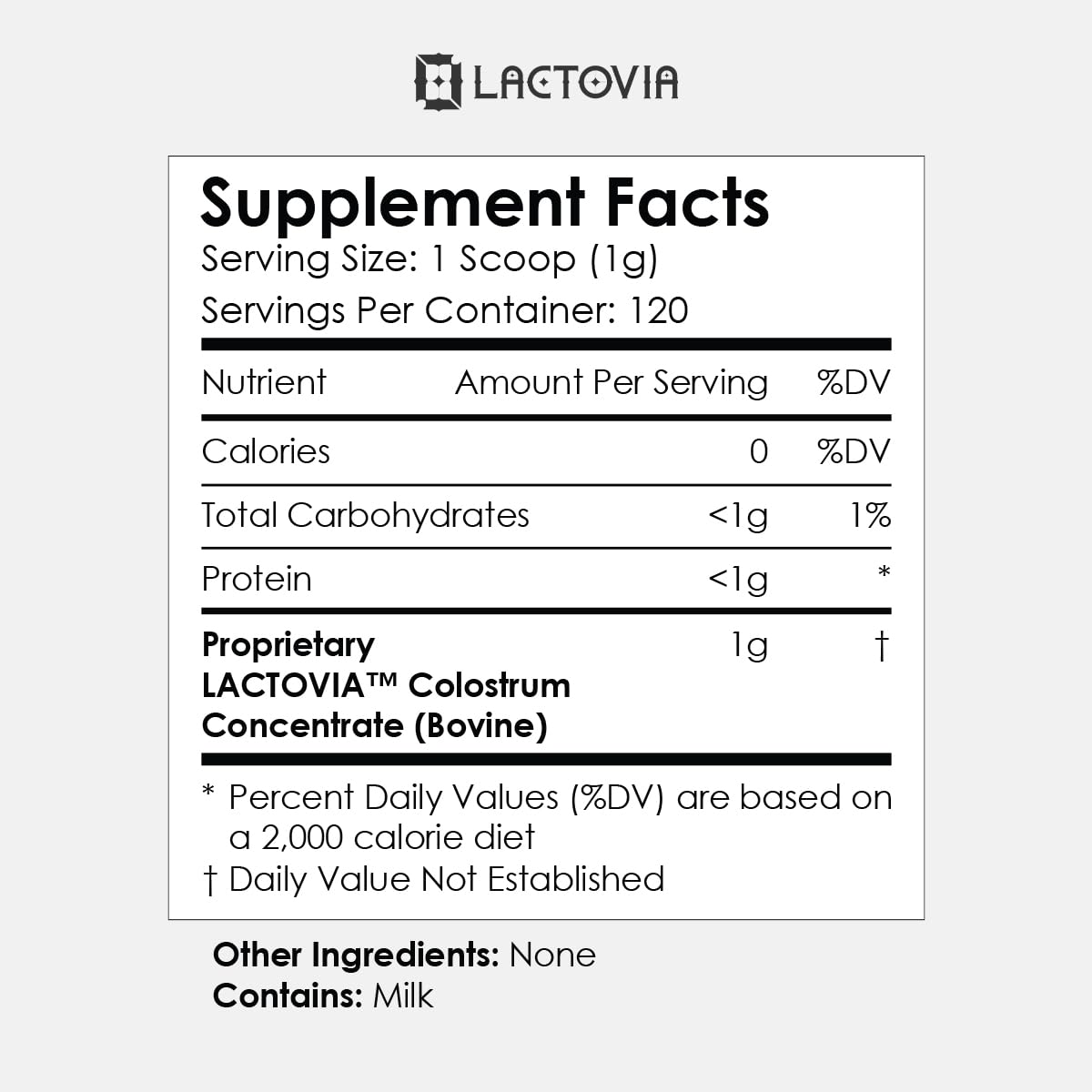 LACTOVIA Bovine Colostrum Powder | Grass-Fed Organic Colostrum Supplement | Gut & Immune Health Support | Raw, Unflavored | Keto, Gluten & Fat-Free | for Women & Men - dailyvitalstore