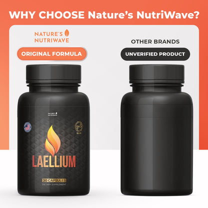 Laellium Capsules – Natural Supplement with Green Tea, Apple Cider Vinegar & Ginseng – Non-GMO, Supports Wellness – 30 Capsules, 1 Month Supply - dailyvitalstore