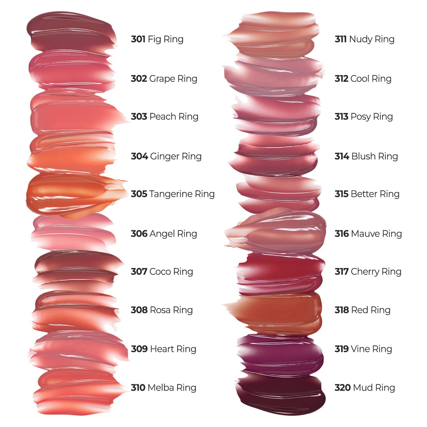 Laka Jelling Nude Gloss, Sheer Hydrating Lip Oil with No Stain, Non-Sticky, Nourishing Gloss for a Glowy Look, K-Beauty (301 Figring, 1.9g/0.07oz) - dailyvitalstore