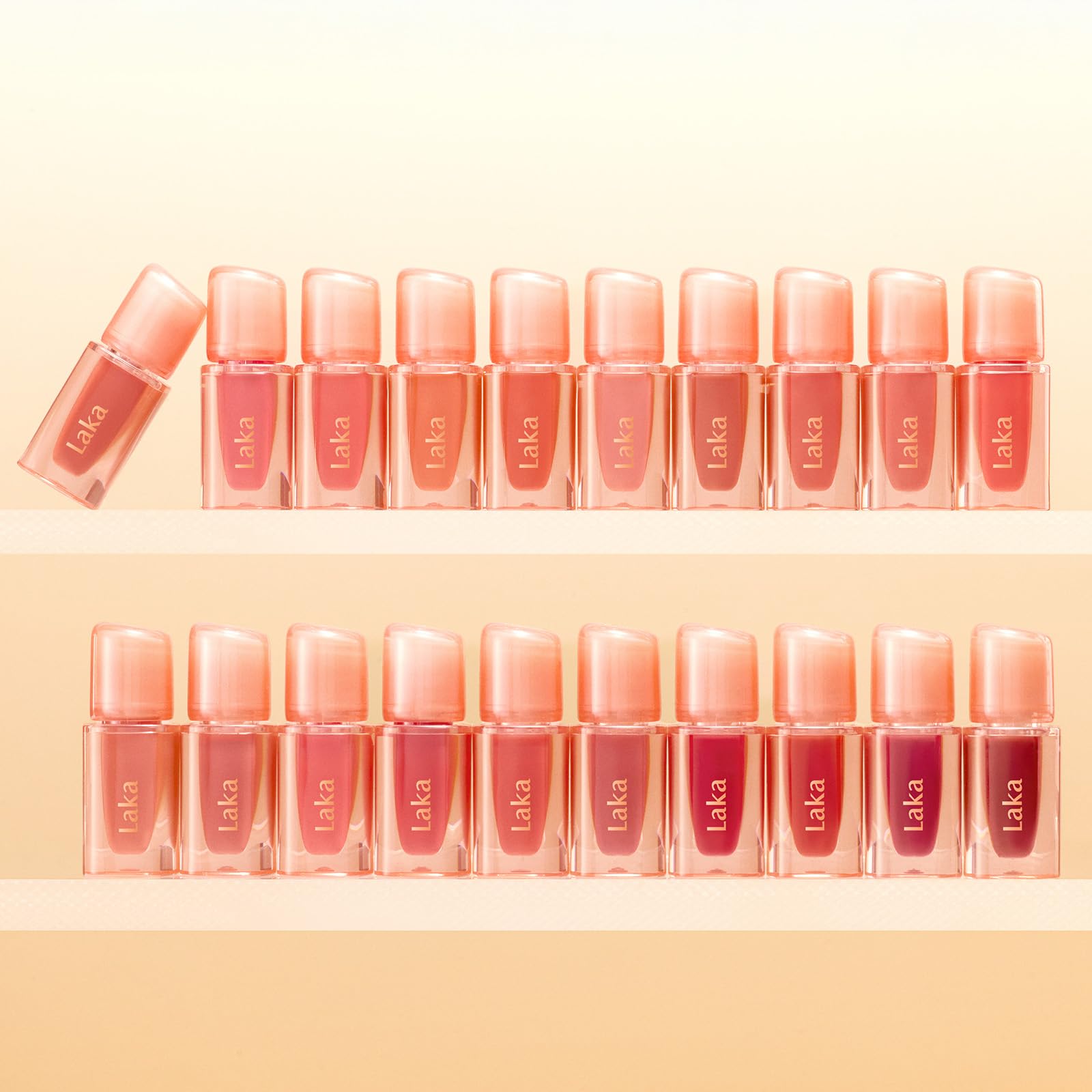 Laka Jelling Nude Gloss, Sheer Hydrating Lip Oil with No Stain, Non-Sticky, Nourishing Gloss for a Glowy Look, K-Beauty (301 Figring, 1.9g/0.07oz) - dailyvitalstore