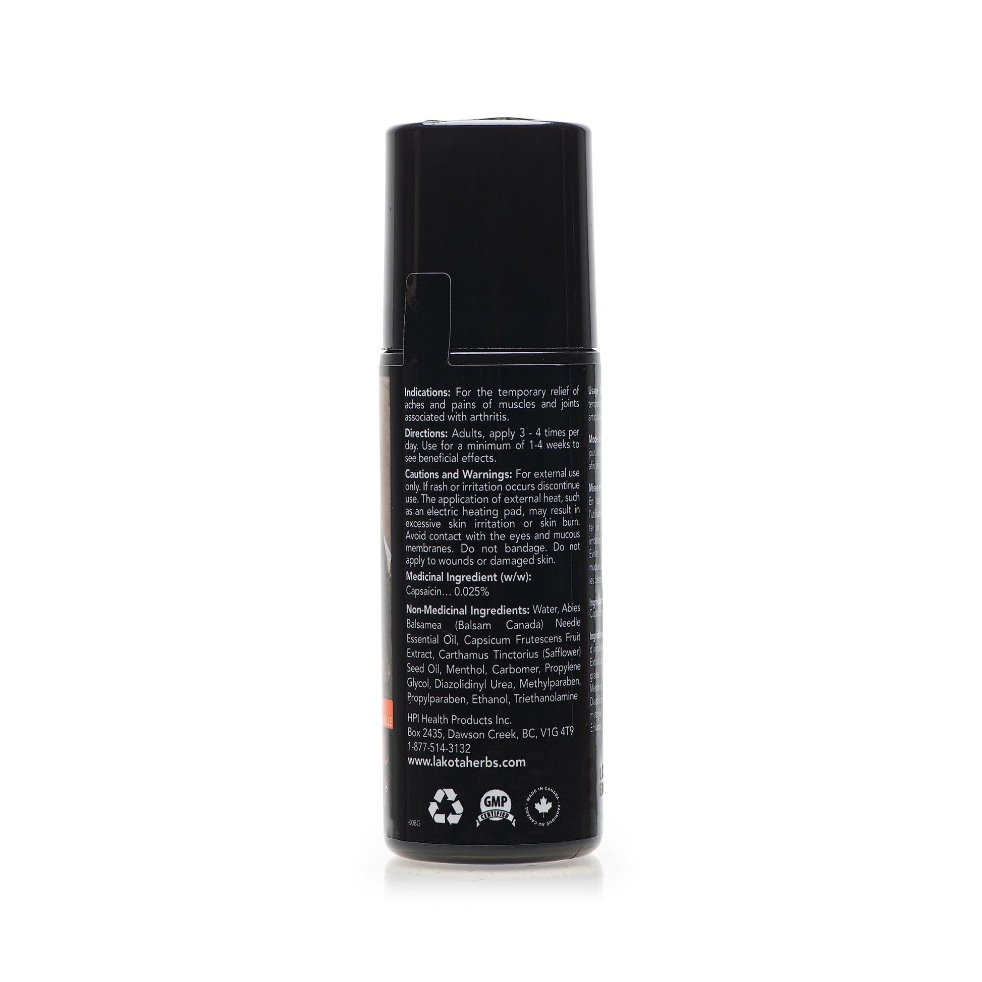 Lakota Arthritis Topical Pain Reliever - 88ml / 3 fl oz Roll-On - dailyvitalstore