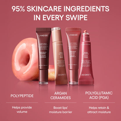 LANEIGE Glaze Craze Tinted Lip Serum, Raspberry Jam: Hydrating Lip Serum for Glossy, Nourished Lips with Plumping Polypeptides - dailyvitalstore