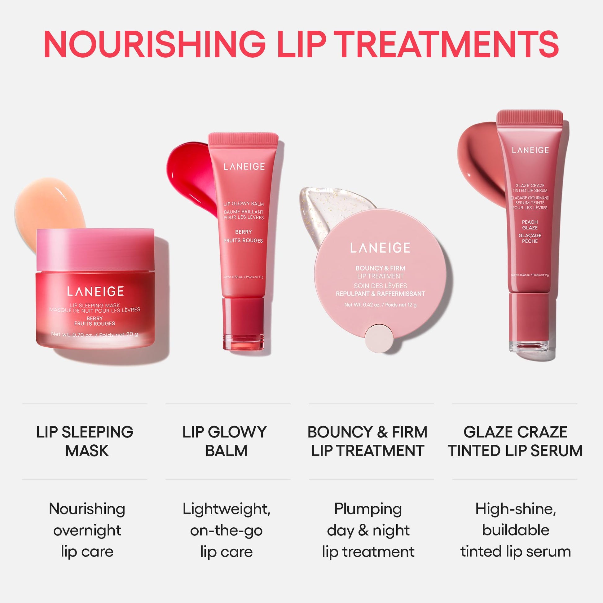 LANEIGE Glaze Craze Tinted Lip Serum, Raspberry Jam: Hydrating Lip Serum for Glossy, Nourished Lips with Plumping Polypeptides - dailyvitalstore
