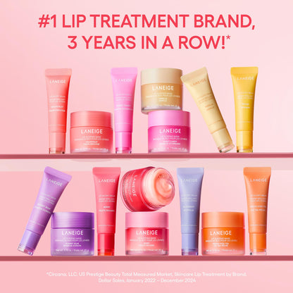 LANEIGE Lip Glowy Balm, Grapefruit: Sheer Tinted Lip Moisturizer with Shea Butter, for Hydrating Shine & Soft Lips - dailyvitalstore