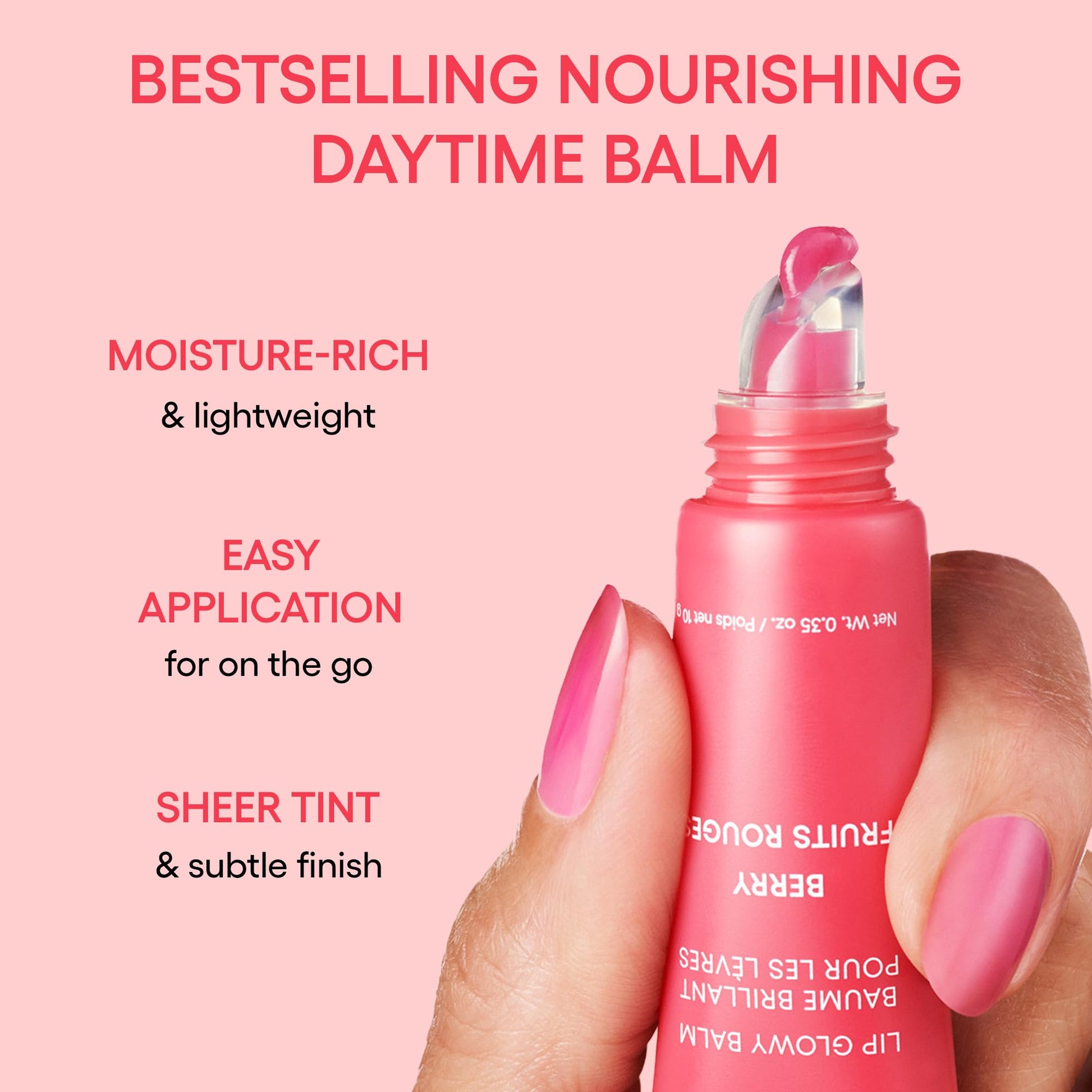 LANEIGE Lip Glowy Balm, Grapefruit: Sheer Tinted Lip Moisturizer with Shea Butter, for Hydrating Shine & Soft Lips - dailyvitalstore