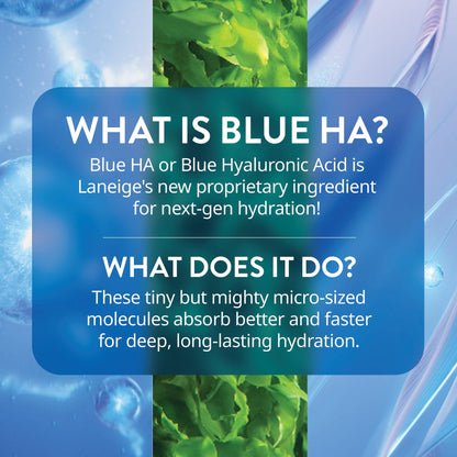 LANEIGE Water Bank Blue Hyaluronic Serum: Hydrating Face Serum with Peptide & Green Tea Enzyme to Improve Skin Firmness & Radiance - dailyvitalstore