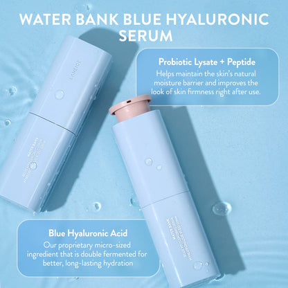 LANEIGE Water Bank Blue Hyaluronic Serum: Hydrating Face Serum with Peptide & Green Tea Enzyme to Improve Skin Firmness & Radiance - dailyvitalstore
