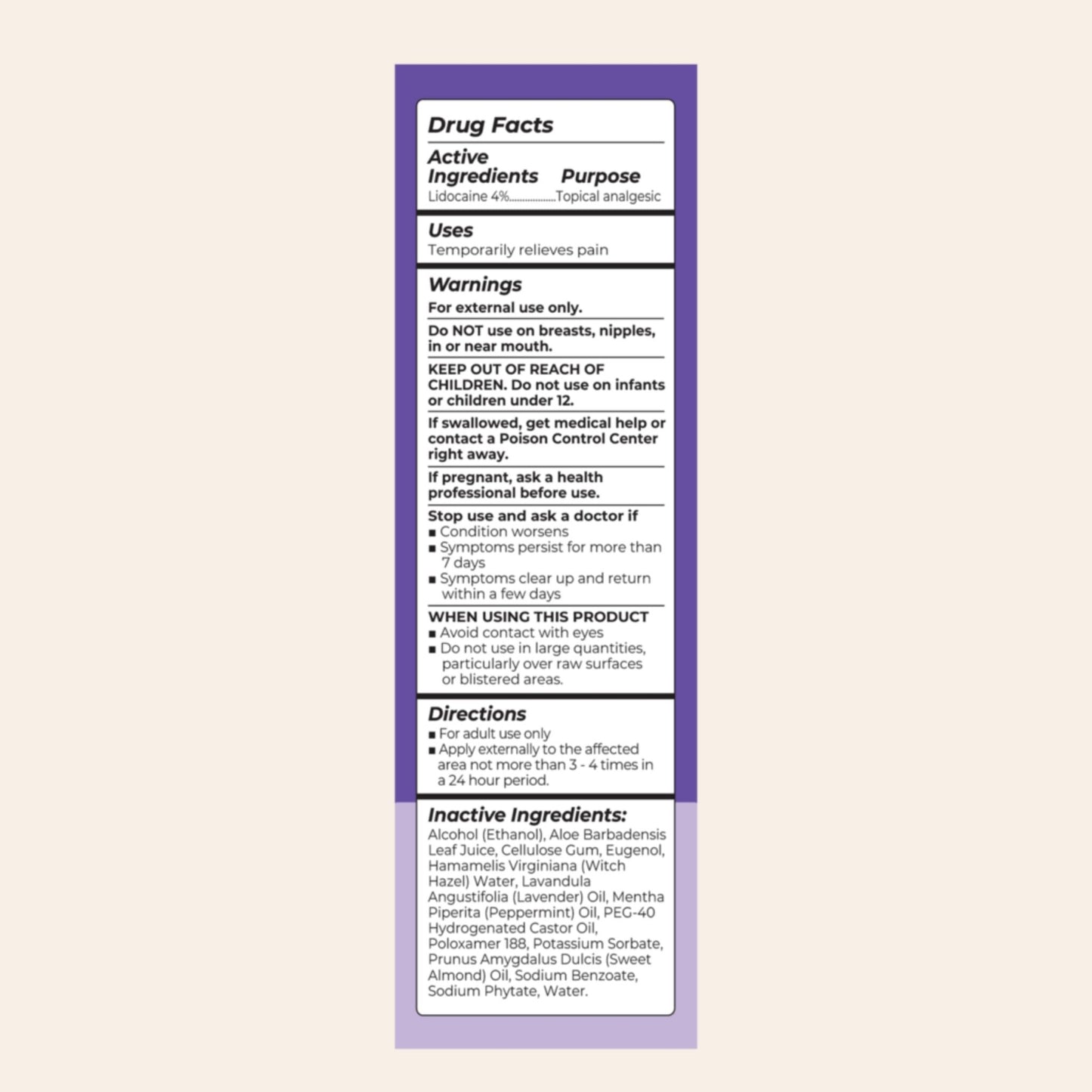 Lansinoh 4% Lidocaine Perineal Spray, Pain Relief for Postpartum Care, 3.5 Ounces - dailyvitalstore