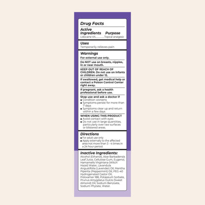 Lansinoh 4% Lidocaine Perineal Spray, Pain Relief for Postpartum Care, 3.5 Ounces - dailyvitalstore