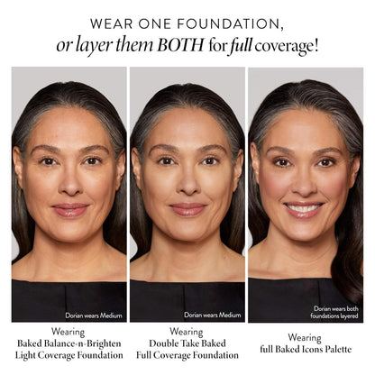 LAURA GELLER Baked Icons Complete Full Face Palette, Light | All-in-One Makeup Palette with Baked Foundations, Blush, Bronzer, Highlighter, Eyeshadows | Coverage for Mature Skin | Travel-Friendly - dailyvitalstore