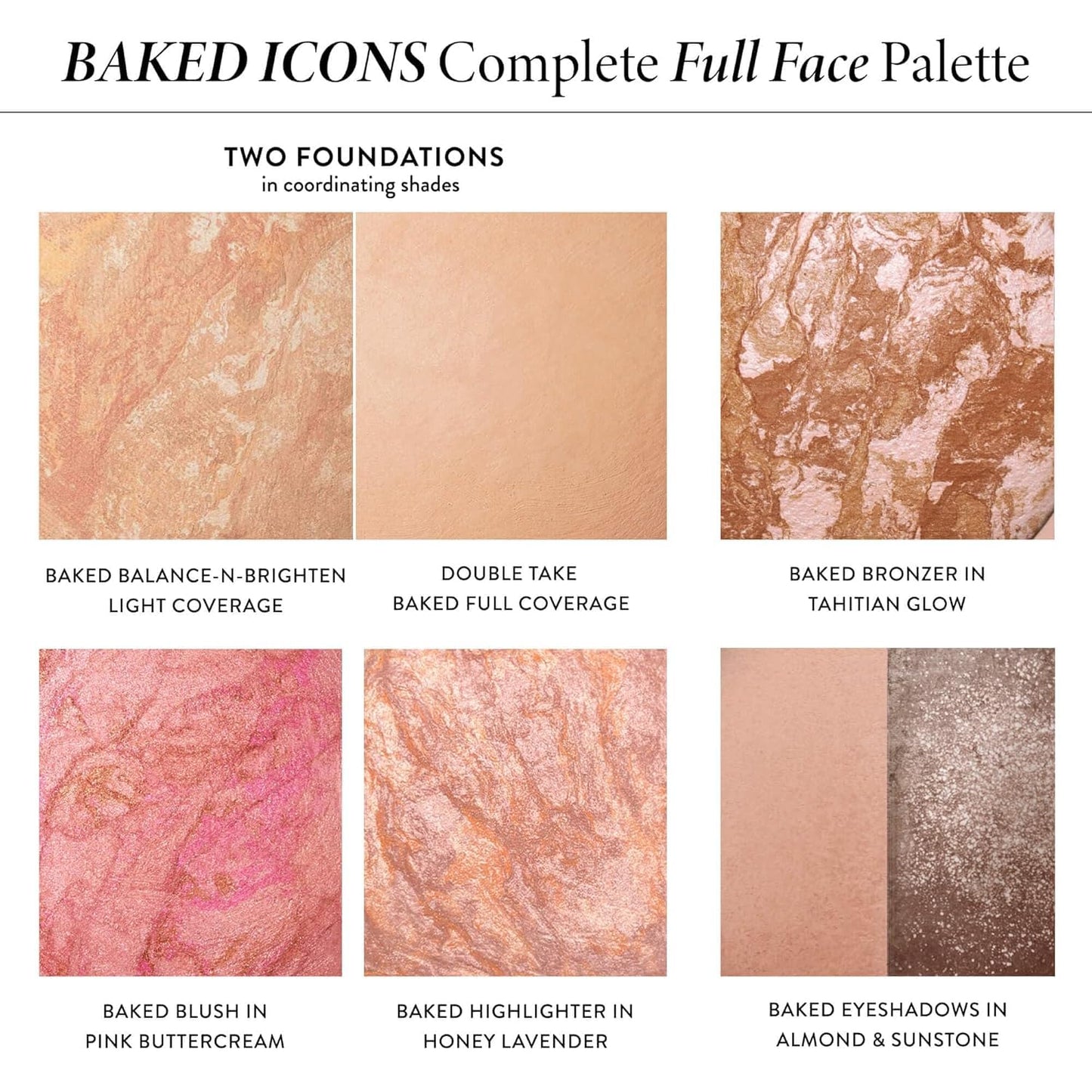 LAURA GELLER Baked Icons Complete Full Face Palette, Light | All-in-One Makeup Palette with Baked Foundations, Blush, Bronzer, Highlighter, Eyeshadows | Coverage for Mature Skin | Travel-Friendly - dailyvitalstore