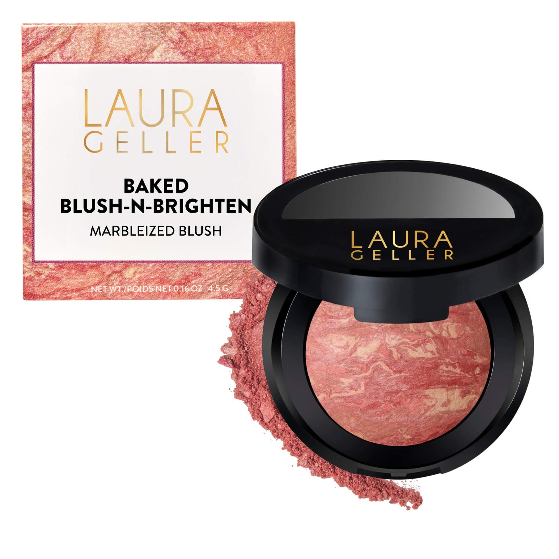 LAURA GELLER NEW YORK Baked Blush-n-Brighten for Mature Skin - 09 Starfish Island - Powder Blush Won't Settle into Fine Lines - Buildable Natural Finish – Longlasting Formula - Made in Italy - dailyvitalstore