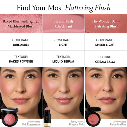 LAURA GELLER NEW YORK Baked Blush-n-Brighten for Mature Skin - 09 Starfish Island - Powder Blush Won't Settle into Fine Lines - Buildable Natural Finish – Longlasting Formula - Made in Italy - dailyvitalstore