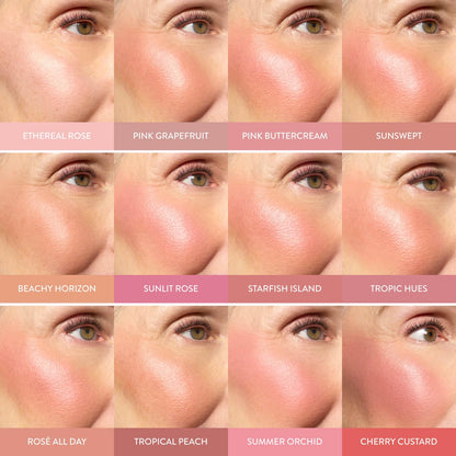 LAURA GELLER NEW YORK Baked Blush-n-Brighten for Mature Skin - 09 Starfish Island - Powder Blush Won't Settle into Fine Lines - Buildable Natural Finish – Longlasting Formula - Made in Italy - dailyvitalstore