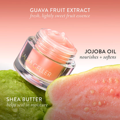 LAURA GELLER NEW YORK Hydrating Lip Mask – Deep Moisture Lip Treatment for Dry, Chapped Lips with Jojoba Oil & Shea Butter – Includes Applicator – Guava - dailyvitalstore