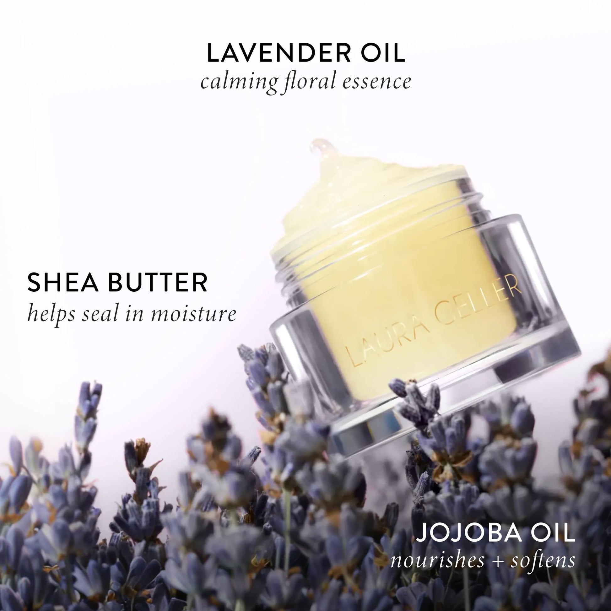 LAURA GELLER NEW YORK Hydrating Lip Mask – Deep Moisture Lip Treatment for Dry, Chapped Lips with Jojoba Oil & Shea Butter – Includes Applicator – Lavender - dailyvitalstore