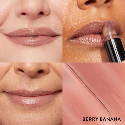 LAURA GELLER NEW YORK Italian Marble Sheer Lipstick - Berry Banana - Hydrating & Lightweight - Vitamin E & Caster Seed Oil - Cream Finish - dailyvitalstore