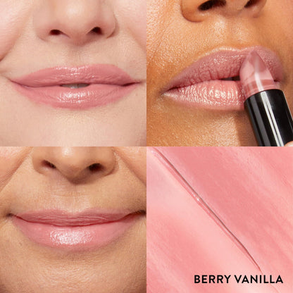 LAURA GELLER NEW YORK Italian Marble Sheer Lipstick - Berry Vanilla - Hydrating & Lightweight - Vitamin E & Caster Seed Oil - Cream Finish - dailyvitalstore