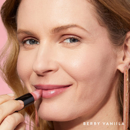 LAURA GELLER NEW YORK Italian Marble Sheer Lipstick - Berry Vanilla - Hydrating & Lightweight - Vitamin E & Caster Seed Oil - Cream Finish - dailyvitalstore