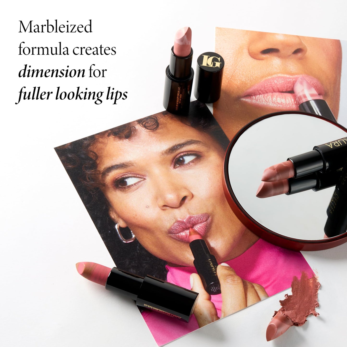 LAURA GELLER NEW YORK Italian Marble Sheer Lipstick - Berry Vanilla - Hydrating & Lightweight - Vitamin E & Caster Seed Oil - Cream Finish - dailyvitalstore