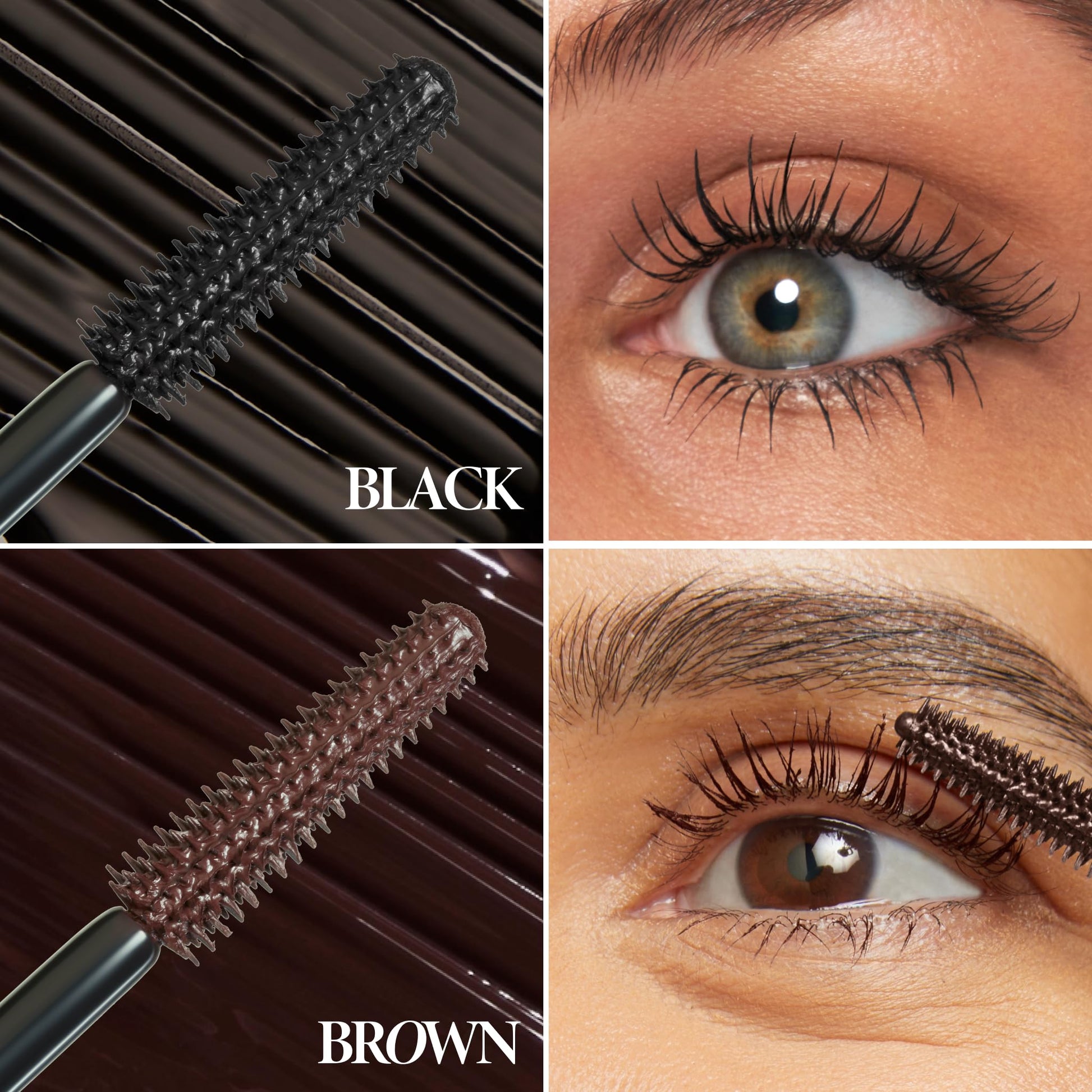 LAURA GELLER NEW YORK Kajal Longwear Mascara, Brown - Lengthening, Defining, Curling, Buildable Formula Eye Makeup - Natural Look for Everyday - dailyvitalstore