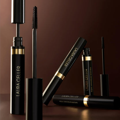 LAURA GELLER NEW YORK Kajal Longwear Mascara, Brown - Lengthening, Defining, Curling, Buildable Formula Eye Makeup - Natural Look for Everyday - dailyvitalstore