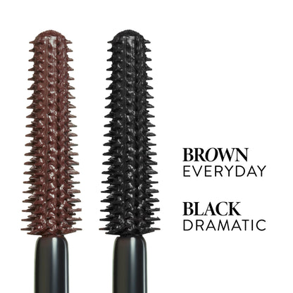 LAURA GELLER NEW YORK Kajal Longwear Mascara, Brown - Lengthening, Defining, Curling, Buildable Formula Eye Makeup - Natural Look for Everyday - dailyvitalstore