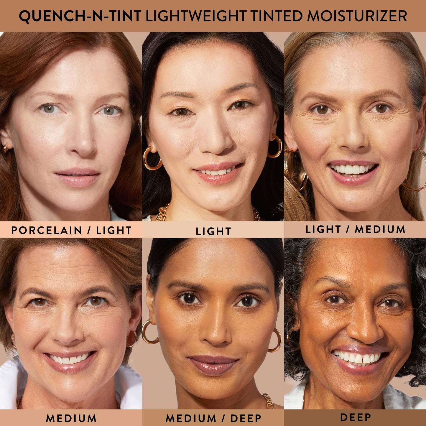 LAURA GELLER NEW YORK Quench-n-Tint Tinted Moisturizer - Sheer to Light Buildable Coverage - Natural Glow Finish - Lightweight Formula with Hyaluronic Acid, 04 Medium - dailyvitalstore