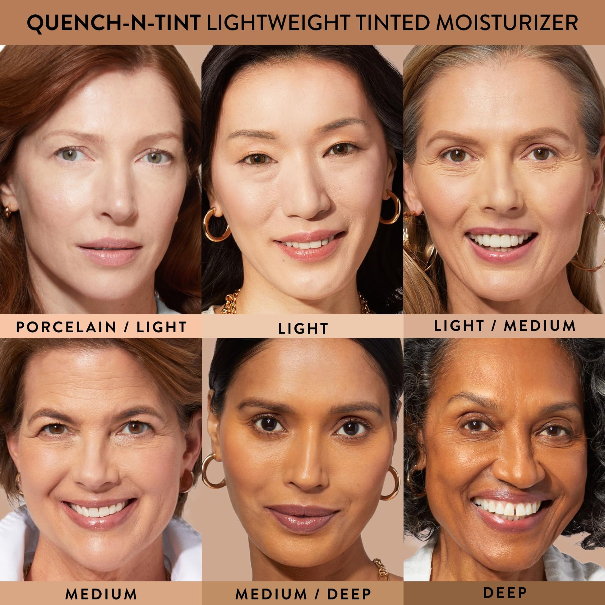 LAURA GELLER NEW YORK Quench-n-Tint Tinted Moisturizer - Sheer to Light Buildable Coverage - Natural Glow Finish - Lightweight Formula with Hyaluronic Acid, 04 Medium - dailyvitalstore