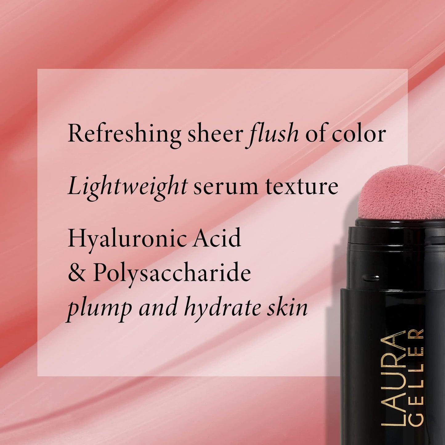 LAURA GELLER NEW YORK Serum Blush Tint, Lightweight Liquid Blush for Cheeks, Weightless Watercolor Sheer Finish, Practical Pink - dailyvitalstore