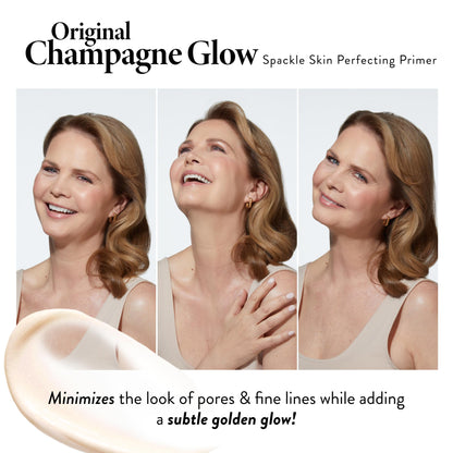 LAURA GELLER NEW YORK Spackle Primer - Champagne Glow - Super-Size 2 Fl Oz - Hyaluronic Acid Makeup Primer for Mature Skin - dailyvitalstore