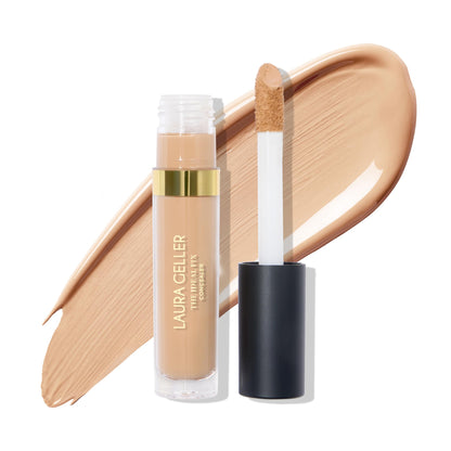 LAURA GELLER NEW YORK The Ideal Fix Concealer - Light - Buildable Medium to Full Coverage Liquid Concealer - Covers Under Eye Dark Circles & Blemishes - Long-Lasting - dailyvitalstore