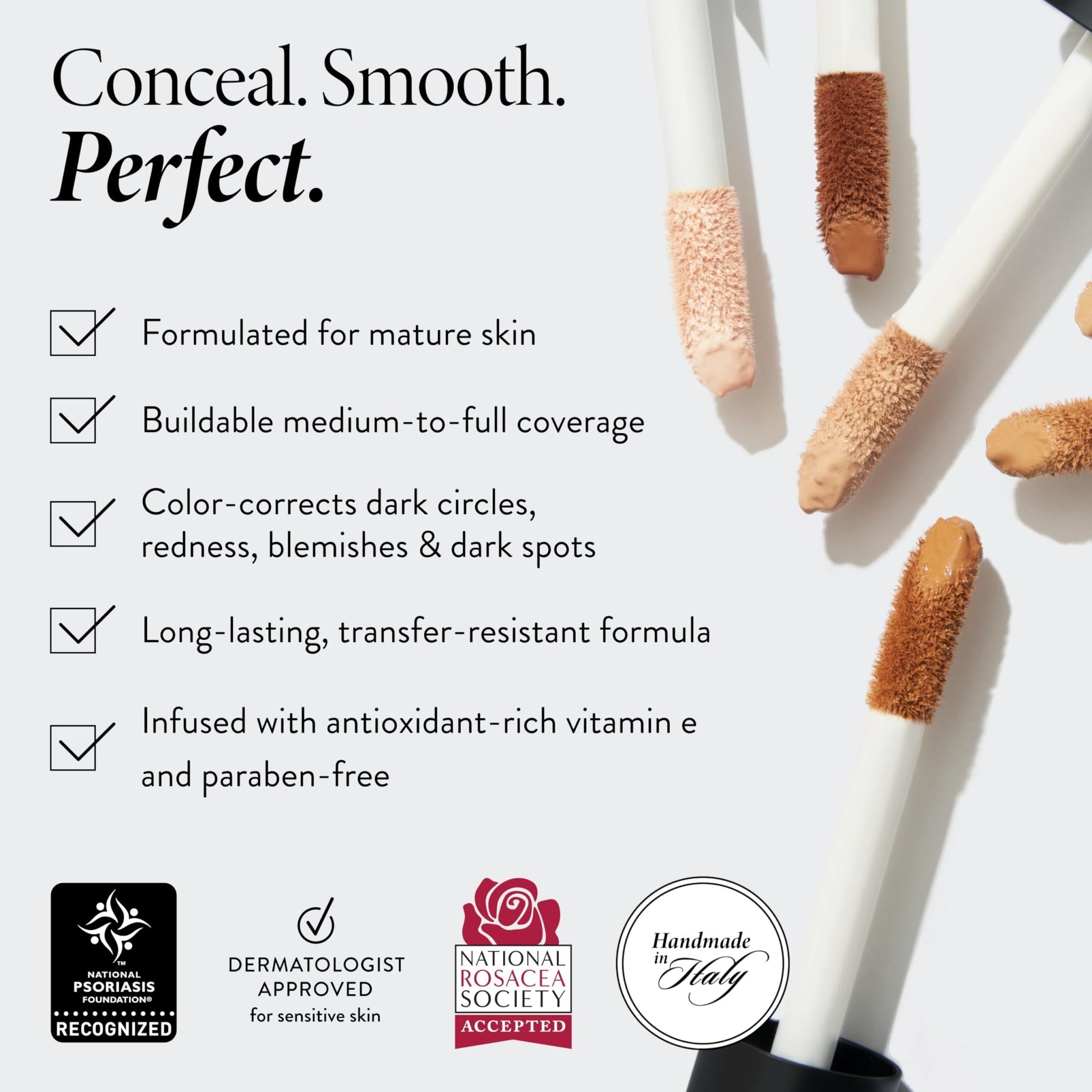 LAURA GELLER NEW YORK The Ideal Fix Concealer - Light - Buildable Medium to Full Coverage Liquid Concealer - Covers Under Eye Dark Circles & Blemishes - Long-Lasting - dailyvitalstore